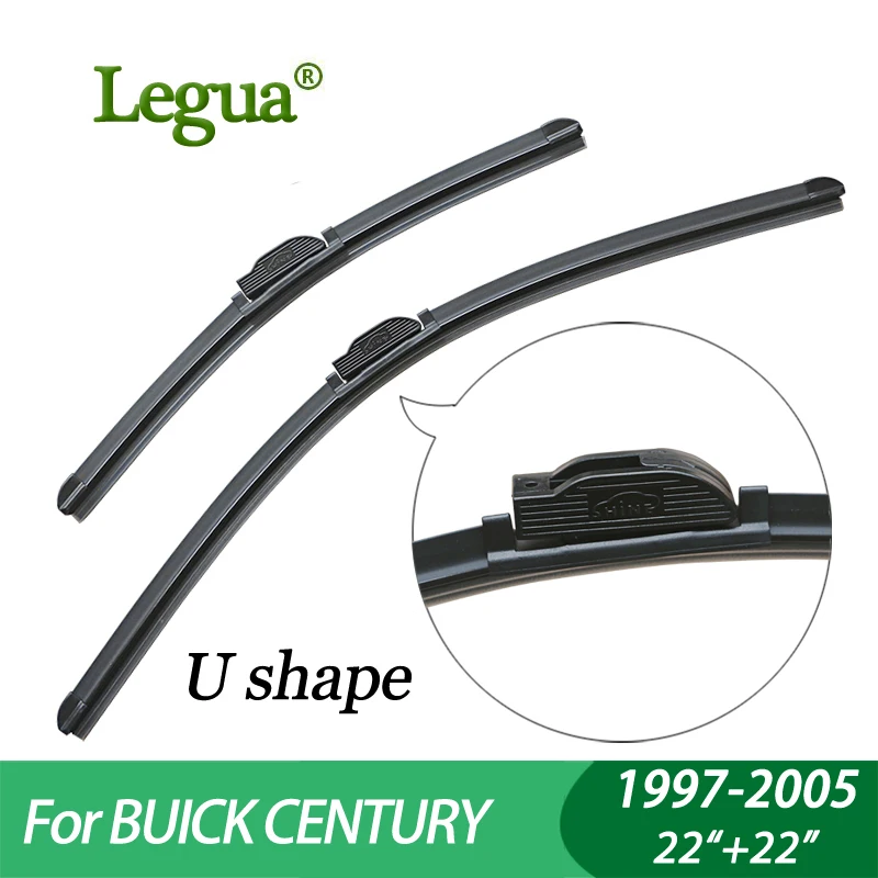 Legua Wiper blades for BUICK CENTURY(1997 2005),22"+22",car wiper