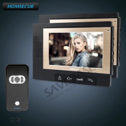 

HOMSECUR 7" Video&Audio Home Intercom+Intra-monitor Audio Intercom with Delivery From Russia