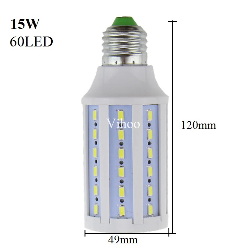 Лампада новая E27 B22 E40 7 Вт 12 Вт 15 Вт 25 Вт 30 Вт 40 Вт 50 Вт 60 Вт 80 Вт 100 Вт 220 В 110 В светодиодная кукурузная лампа