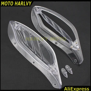 

Clear Adjustable Fairing Side Wings Air Deflectors For Harley Touring 1996-2013