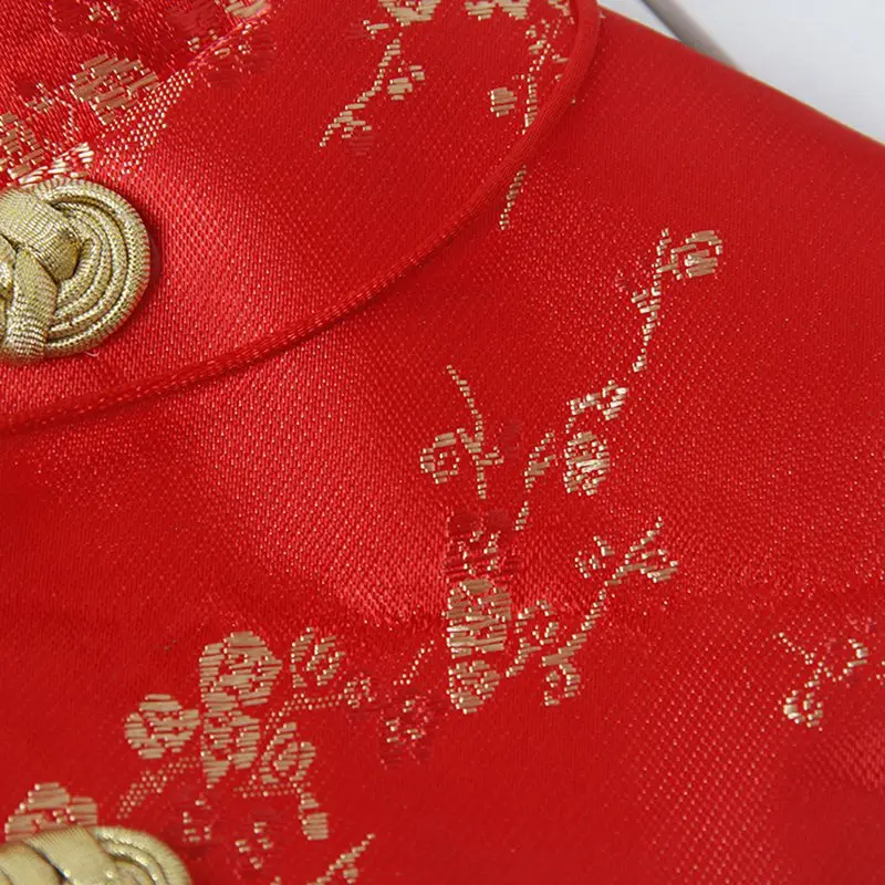 Зимняя одежда для кошек костюмы Tang китайский новогодний праздничный плащ Теплый Котенок китайский стиль с красным конвертом домашняя одежда для собак