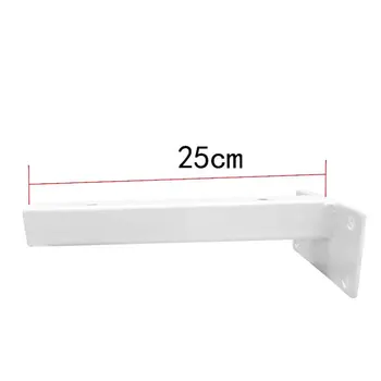

2PCS Wholesale Industrial Wall Mounted White Metal Desk Table Hinged Shelf Brackets
