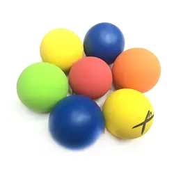 10 шт./лот 5,5 см ракетка, мяч Сквош низкая Скорость резиновые полый шар обучение конкуренция Толщина 5 мм Высокая эластичность красочные