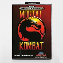 Mortalkombat 16 бит sega MD игровая карта с розничной коробкой для sega Mega Drive для Genesis