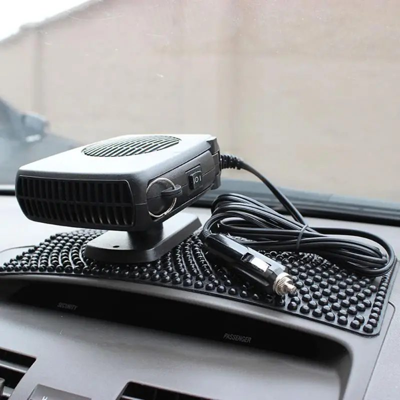 

Car Heater 12 Volt Electric Travel Vehicle Fan Handle Windshield Window Glass Defroster Demister Cigarette Lighter Plug