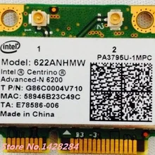 SSEA для Intel mediino Advanced-N 6200 622ANHMW 6200AGN Половина мини PCI-E 300 Мбит/с 2,4G/5 ГГц wifi беспроводная карта