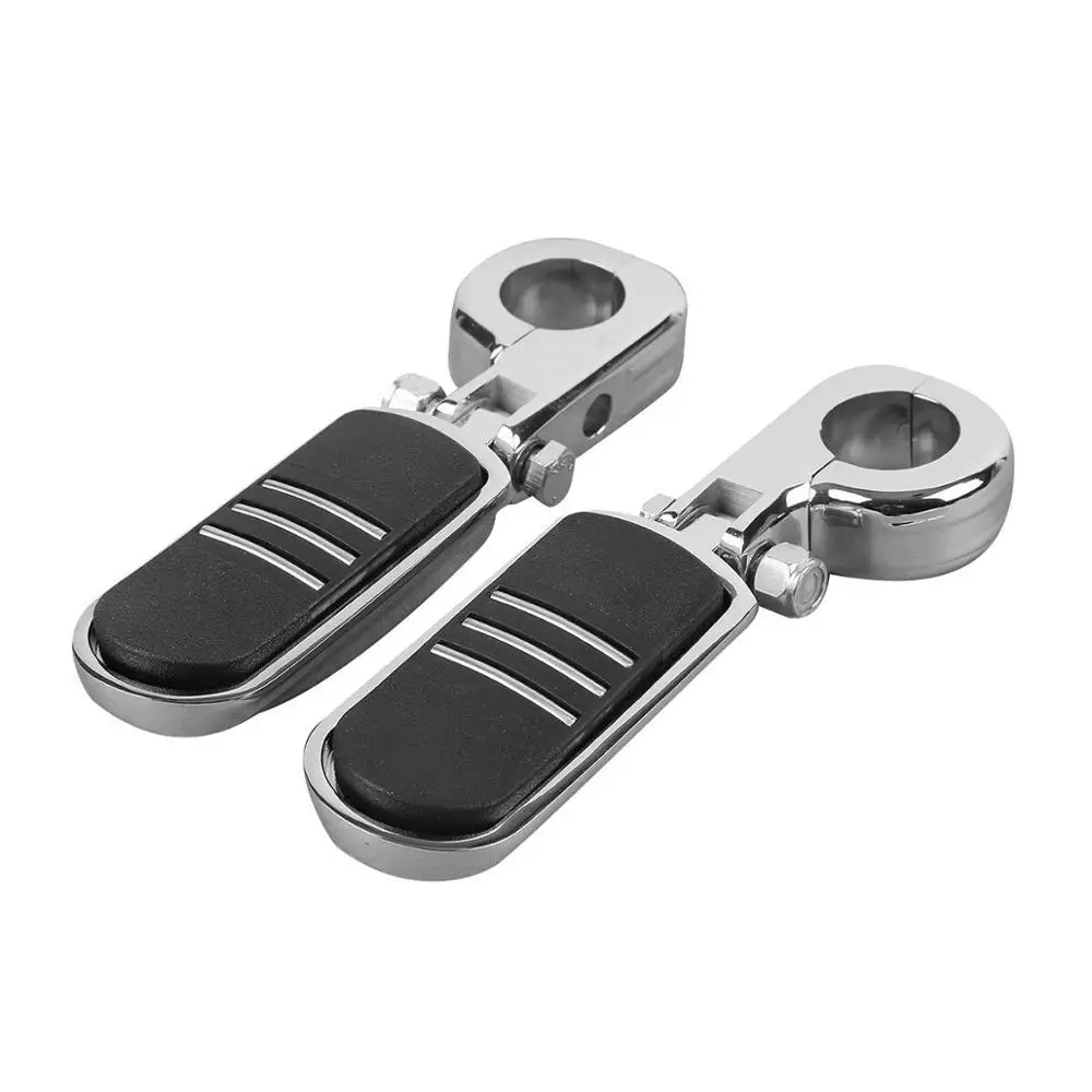 

Motorcycle 1.25" 32mm Highway Engine Bars Foot Pegs For Harley Electra Street Glide Road King Black/Chrome