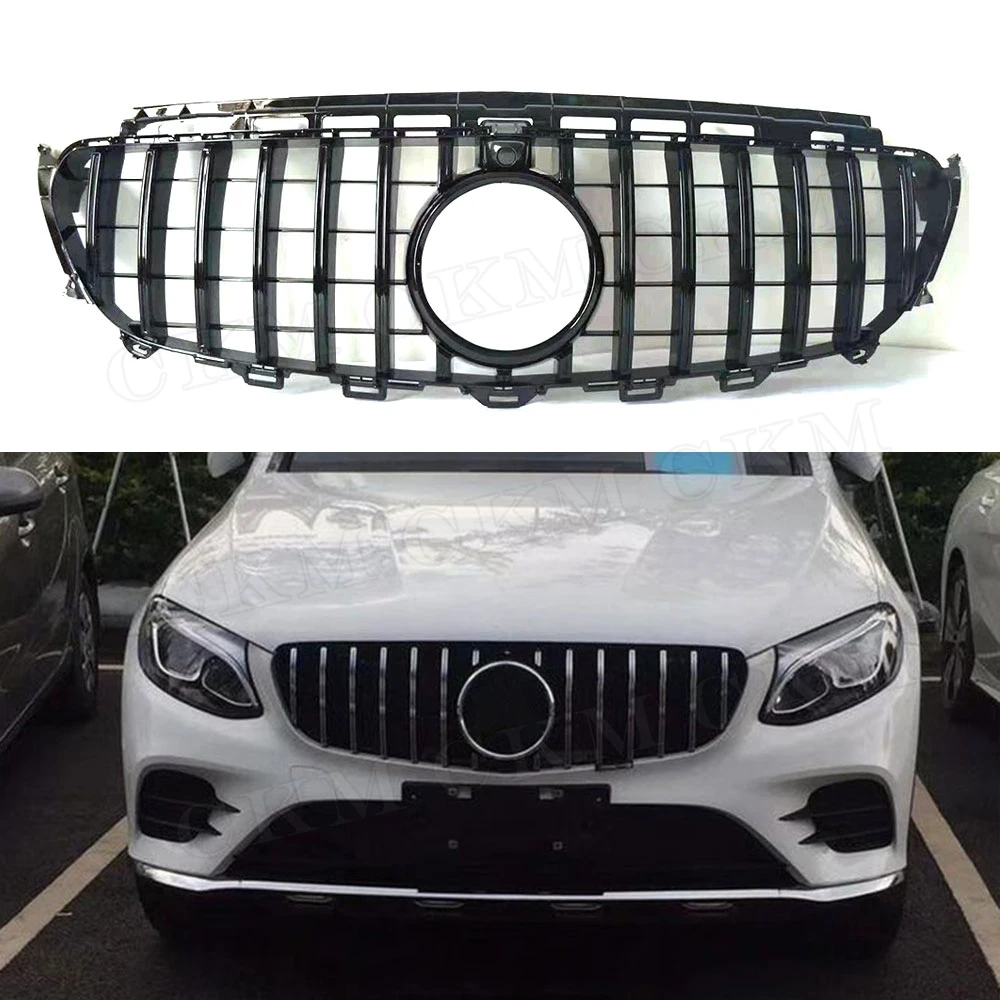 E Class ABS Black Silver Front Bumper Mesh Grill Grille for Mercedes