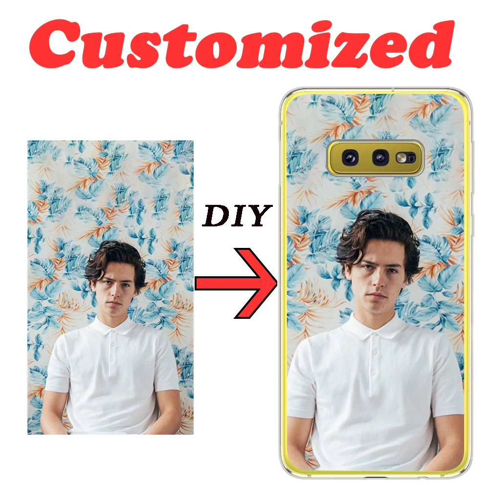 

DIY Photo Custom For Samsung galaxy S6 S7 S8 S9 S10 Note 8 9 A3 A5 A7 A6 A8 2015 2016 2017 2018 Edge plus Lite Case Cover gift