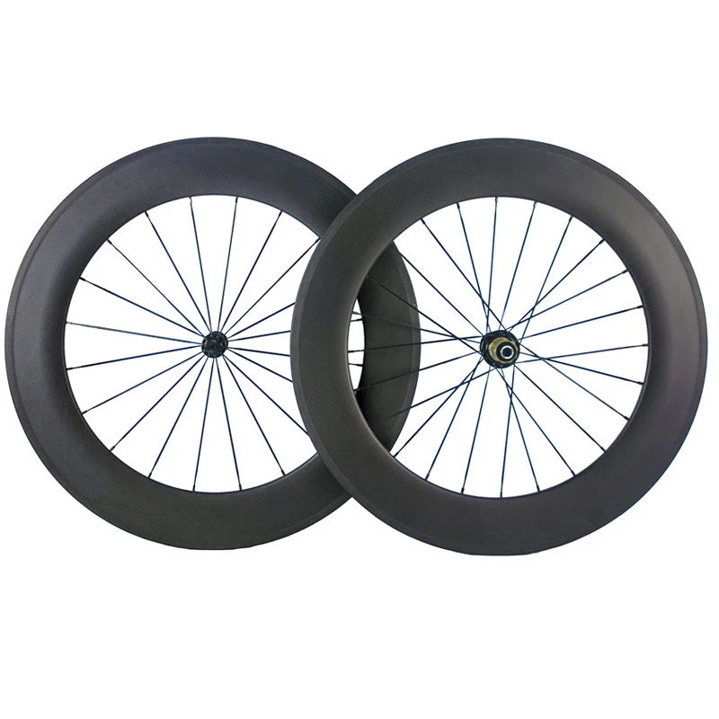 

High Quantity 700C Carbon Wheels Tubular 88mm Matte full Carbon Clincher Wheelset 23mm Width