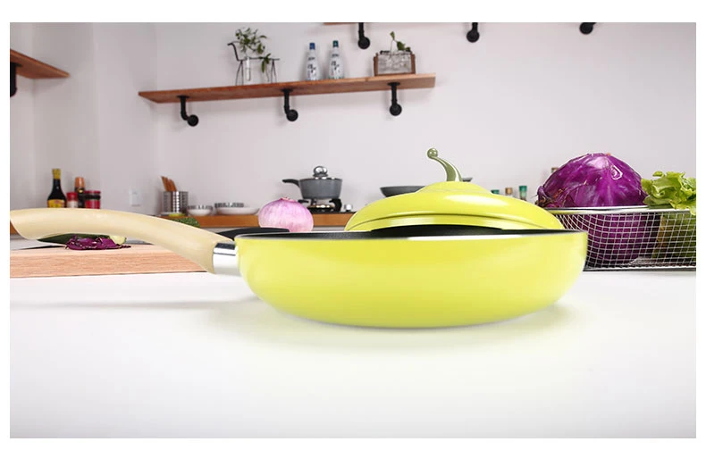 Горячая Распродажа сковорода для фруктов кастрюля цветная кастрюля керамическая сковорода-гриль Индукционная Плита Газовая алюминиевая посуда