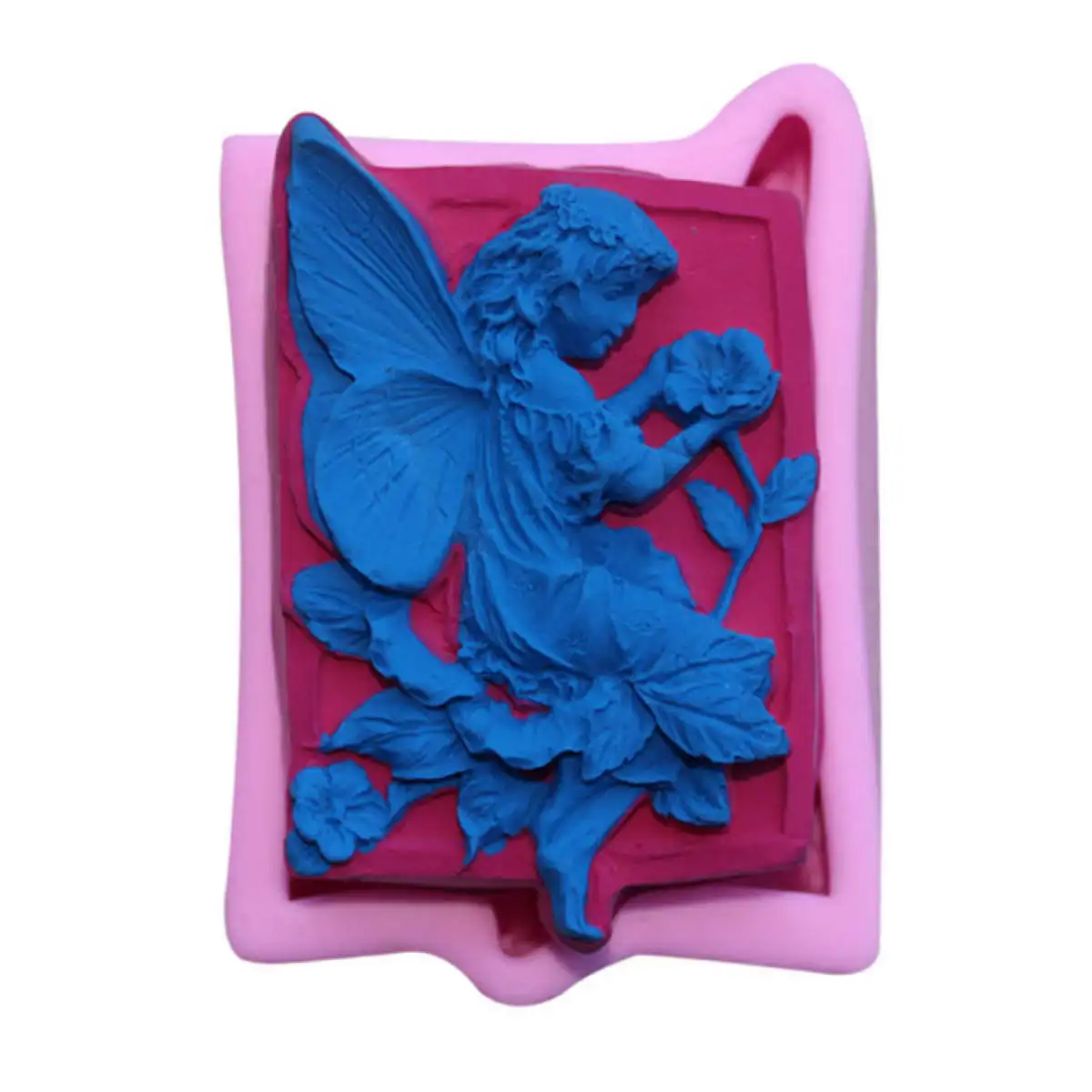 Silicone Angel Elf Soap Mould Fondant Flower Chocolate Cake Decor Mold Mould