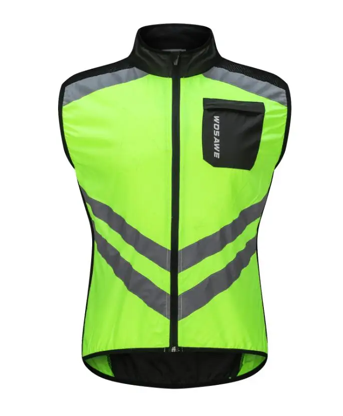 Outto Men's Windproof Cycling Vest Reflective Wind Light Running Mtb