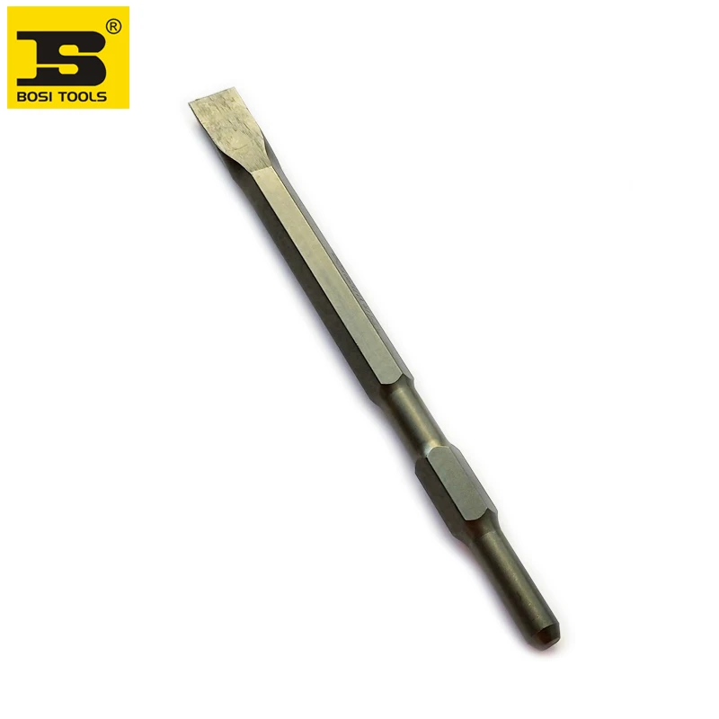 Free Shipping BOSI 17mm/22mm Hex Shank Power Hammer Flat Chisel For