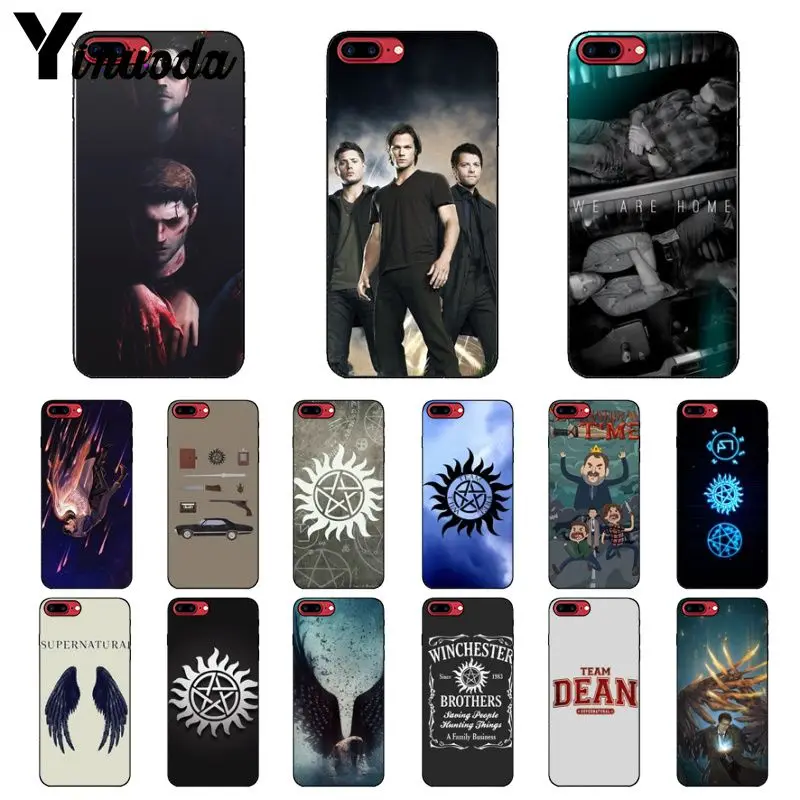 

Yinuoda Supernatural Jared Padalecki Smart Black Soft Shell Phone Case for Apple iPhone 8 7 6 6S Plus X XS MAX 5 5S SE XR Cover