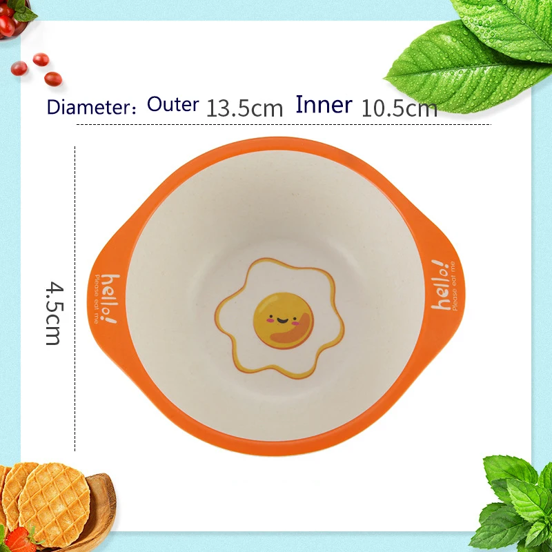 Bamboo fiber cartoon round bowl for child baby healthy environmental bowl kids dinnerware cartoon tableware Bamboo fiber cartoon round bowl for child baby healthy environmental bowl kids dinnerware cartoon tableware