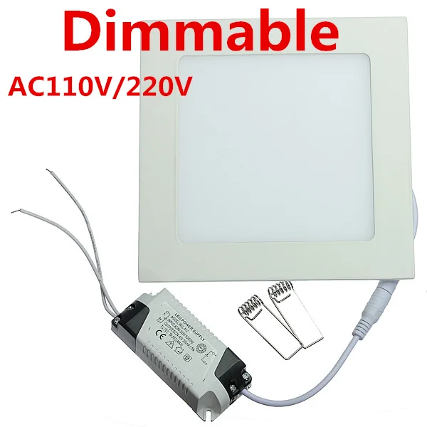 

25 Watt Dimmable Ultra thin design LED Dimmable Ceiling Recessed Grid Downlight / Slim Square Panel Light