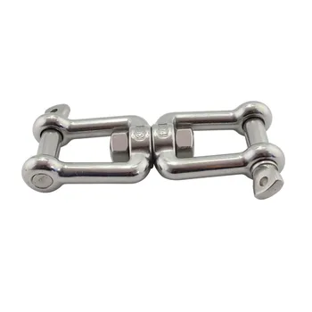 

Heavy Duty Big Stainless Double Jaw Swivel Marine 304 Jaw to Jaw Swivel Anchor Chain Connector Shackle 2pcs 12mm
