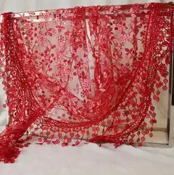 Горячая Распродажа 2017 года шарф горит цветок кружева треугольная повязка шарфы 140*45 см 18 цветов