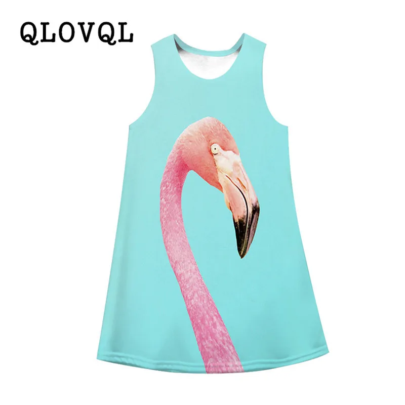 

Girl Summer Dress 2019 Princess Party Dress for Girl Vestidos Teenage Animal Flower Print Girl Clothes 6 8 10 Years
