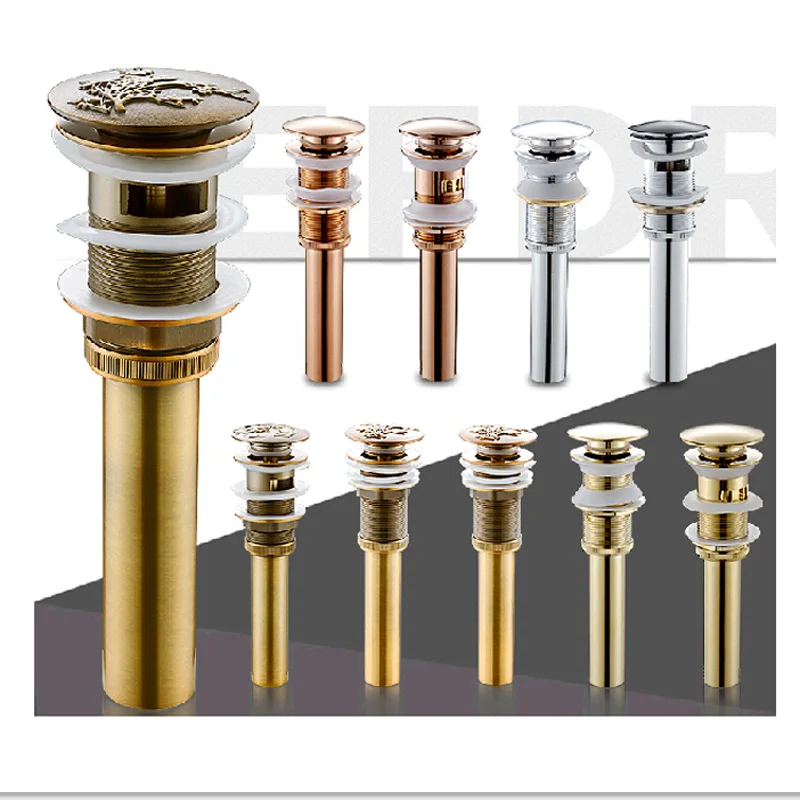 Bathroom Brass Artistic Basin Waste Pop Up Drain Bathroom Vanity Vessel Sink Waste Water Drain Bathroom Brass Artistic Basin Waste Pop Up Drain Bathroom Vanity Vessel Sink Waste Water Drain