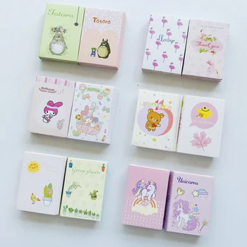 

Cute Flamingo Melody Cactus Folding Memopads Marker Message Sticky Notes Decor Bookmark School Office Supply Student Stationery