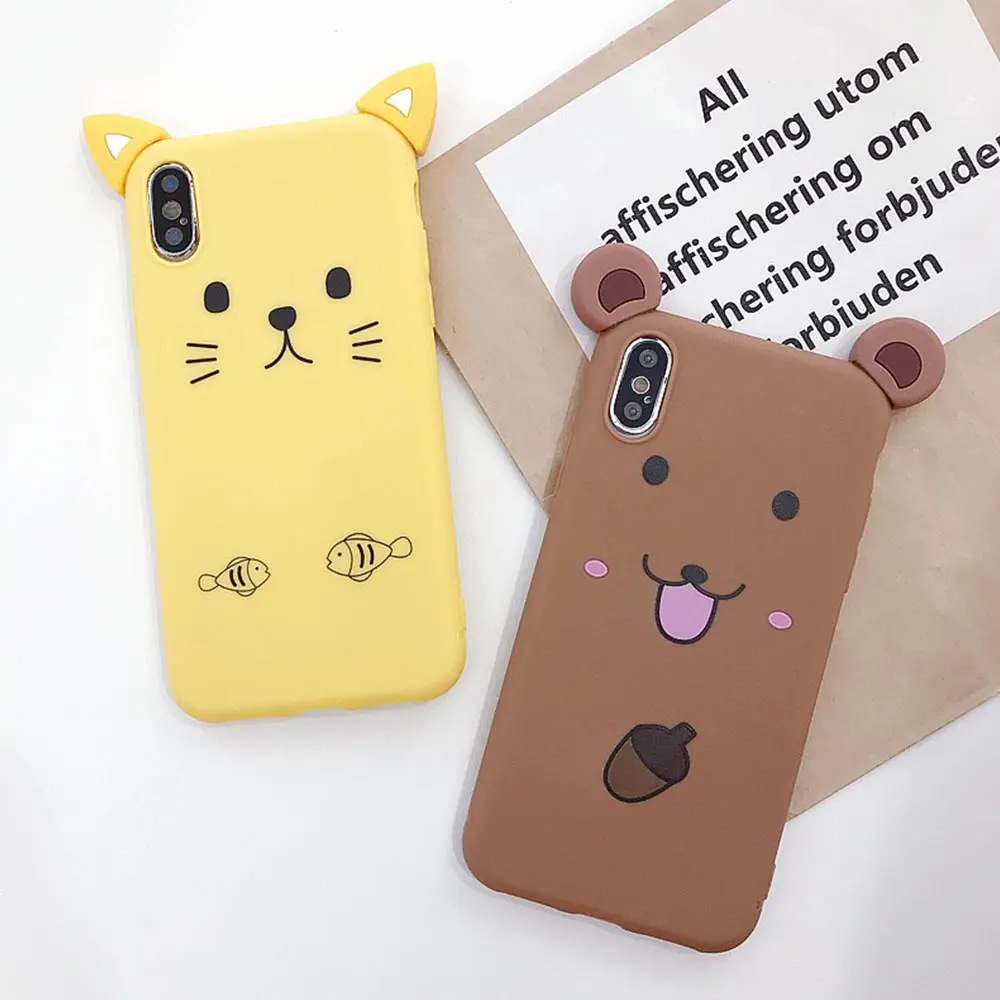 

Soft TPU Cute Case For iPhone X XR XS Xs Max 8 Plus 7 Plus TPU Cases For iPhone 6S Plus 6 Plus Case Dirt-resistant Plain Cover