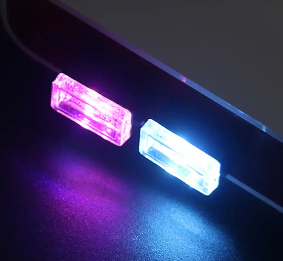 Car Atmosphere Lights 1pc Mini Usb Led Car Interior Light Colorful Neon Atmosphere Ambient Lamp Red Blue White Purple