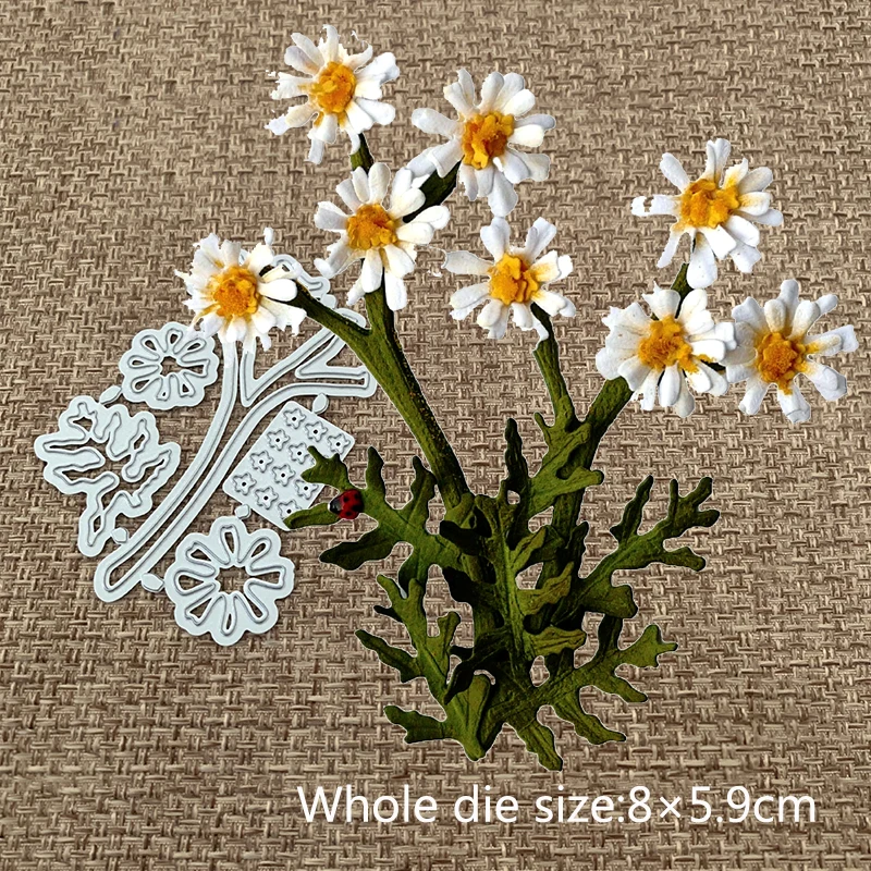 

New Design Craft Metal Cutting Dies cut die new cute flower daisy Scrapbooking Album DIY Paper Card Craft Embossing Die Cuts