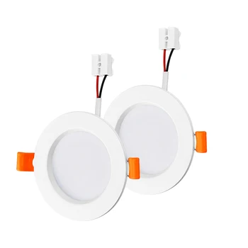 

2PCS LED Downlight Round Recessed Panel Ceiling Lamp 3W 5W 7W 9W 12W 15W 18W AC220V 3-7inch Aluminum Lighting Warm Cold White