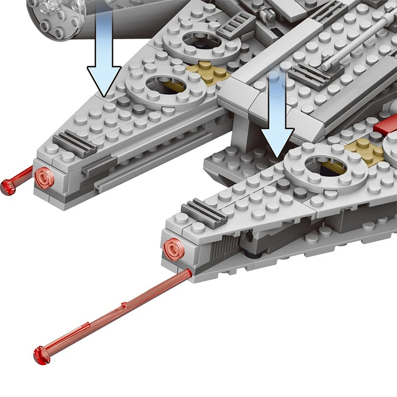 Force Awakens Star Set Wars Series Compatible LegoINGLYS 79211 Millennium Falcon Figures Model Building Blocks Toys For Children