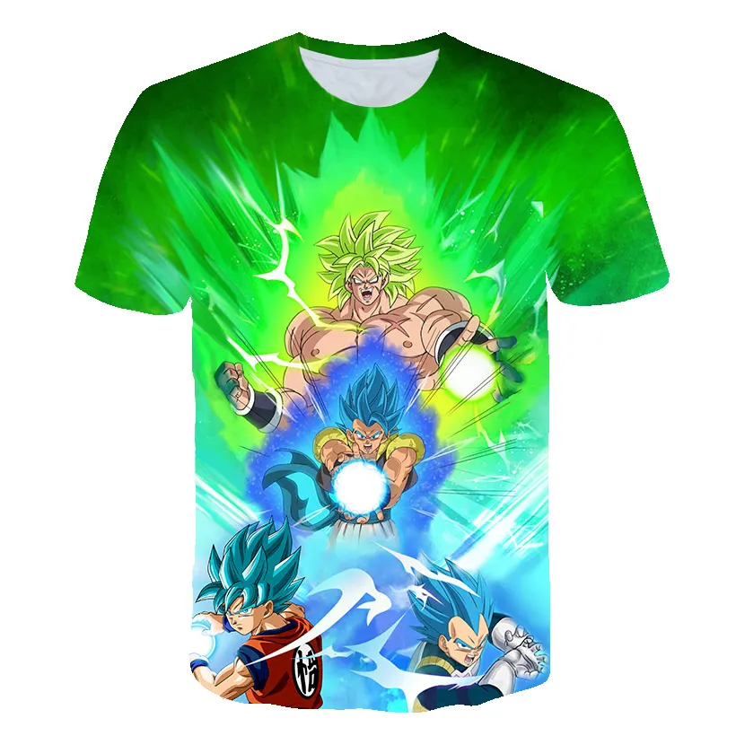 

New 2019 summer Dragon Ball series printing men's casual breathable T-shirt fashion DBZ Tops tee Homme Dragon Ball T-shirt