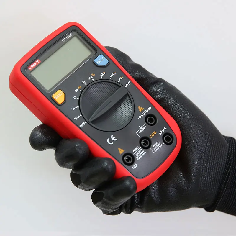 

UNI-T UT136B Auto Range Digital Multimeter AC DC Frequency Resistance Tester free shipping