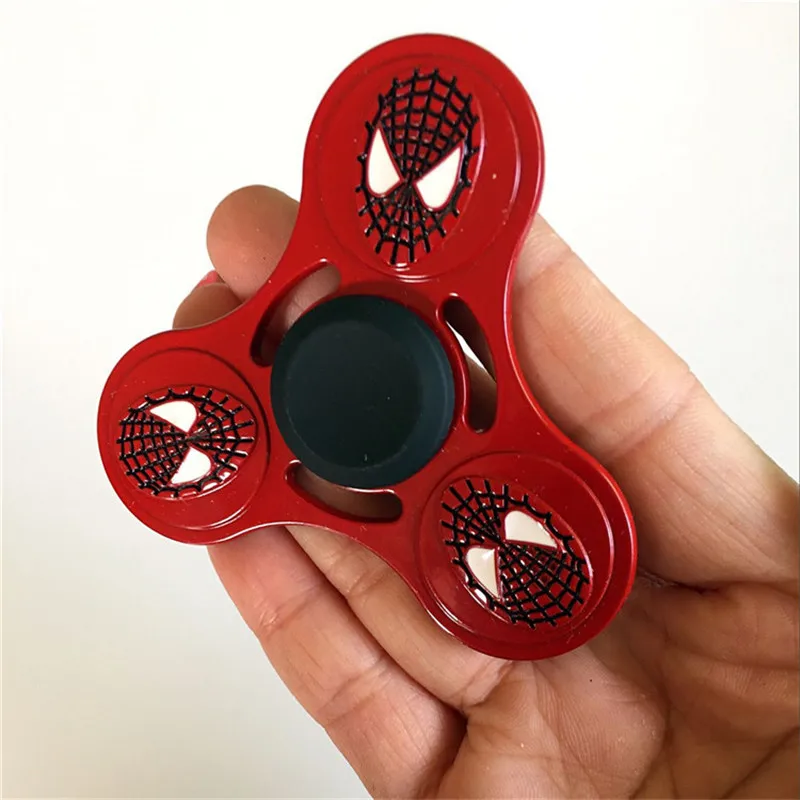 Spiderman Finger Spinner фиджет-Спиннер вертушка Спиннер ручной Спиннер для аутизма/СДВГ для избавления от стресса и тревожности фокус игрушки подарок