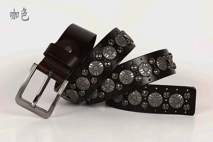 Free Shipping,2018 Classic Mens 100 Real Cowhide Buckle Belt.black