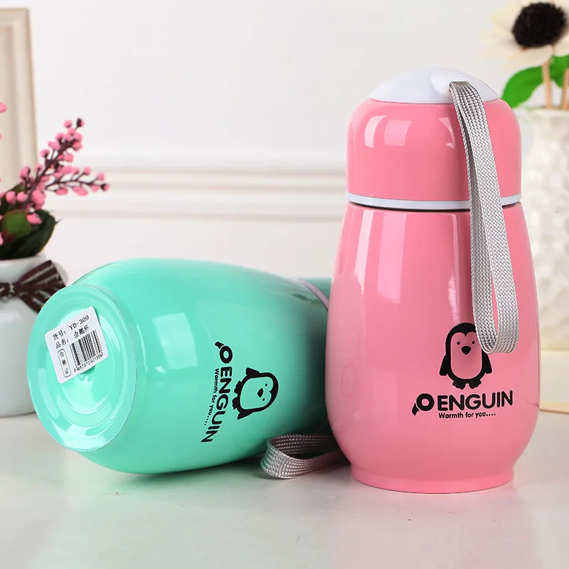 300ML Japanese Penguin Stainless steel Thermos water bottle Drinking