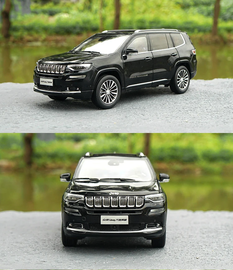 Новинка 1/18 Jeep Grand Commander Fiat Chrysler литой металлический Автомобиль SUV модель синий белый черный детские игрушки коллекция подарок