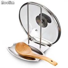 Нержавеющая сталь сковорода горшок стойка крышка Подставка ложка держатель домашний аппликатор товары для кухни аксессуары