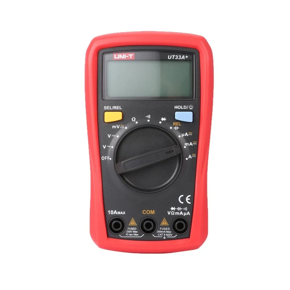 

Digital Multimeter UNIT DC/AC Voltage Current Meter Handheld Ammeter Ohm Diode Capacitance Tester 1999 Counts Multitester