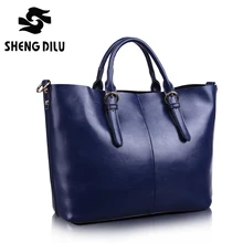 Shipping Free Fashion Women Handbag 100% Genuine Leather Cowhide Leather Tote Bag Women’s Large Capacity Messenger Bags