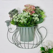 Antique iron watering flower stand wall decoration shop wall Creative Pastoral Home Furnishing flower pot holder