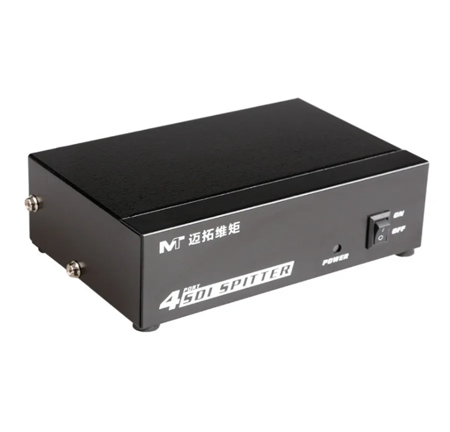 High quality 4 Port SDI Splitter distributor 1 input 4 output Duplicator Support SD HD 3G High Quality MT-VIKI SD104