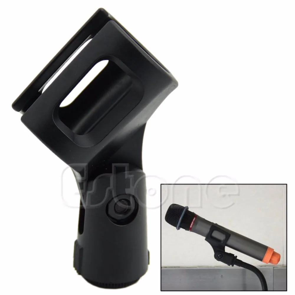 

New Mic Microphone Flexible Stand Accessory Plastic Clamp Clip Holder Mount