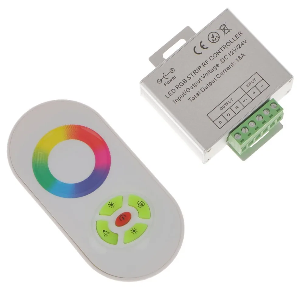 OSIDEN DC 12V 24V Беспроводная RF сенсорная панель диммер RGB пульт дистанционного