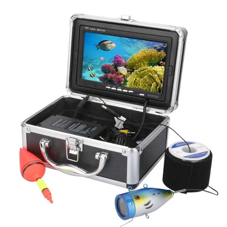 PDDHKK приложение просмотра 10 дюймов подводная рыболовная камера HD 1000tvl видео рыболовная камера Wi-Fi беспроводная для IOS Android водонепроницаемая - Цвет: 15m cable 6White Kit