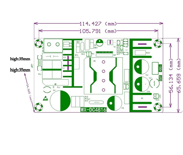 Преобразователь переменного тока 110v 220v DC/DC 48V макс 4A 200W Напряжение Регулируемый трансформатор переключения Питание