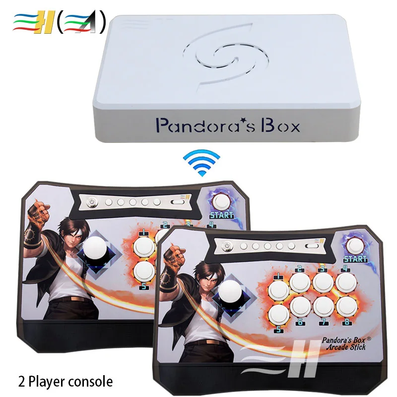 Pandora Box 6 1300 in 1 Wireless joystick arcade controller Family wireless console HDMI VGA Output HD 720P to PC PS3 TV tekken
