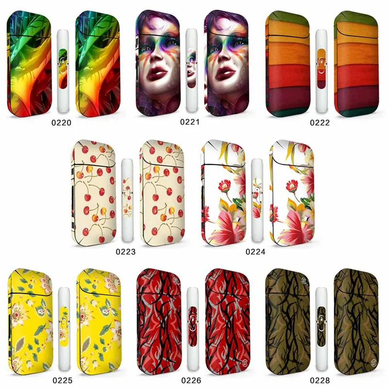 

16 Colors 3M Printing PVC Material Skin For IQOS 2.4 Plus Sticker Case Sleeve Antidust Decorative Protective Cover