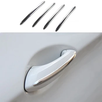 

4PCS Steel Door Handle Cover Strip Decor Trim For BMW 5 Series F10 GT F07 2011-2016
