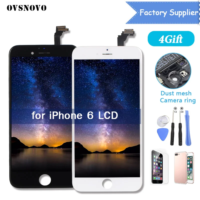 

Grade AAAA Touch Screen For iPhone 6 LCD Display For 6G A1549 A1586 A1589 LCD Screen Digitizer Assembly No Dead Pixel 100% Test